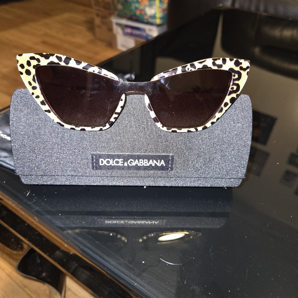 Dolce & Gabbana Leopard Print Sunglasses